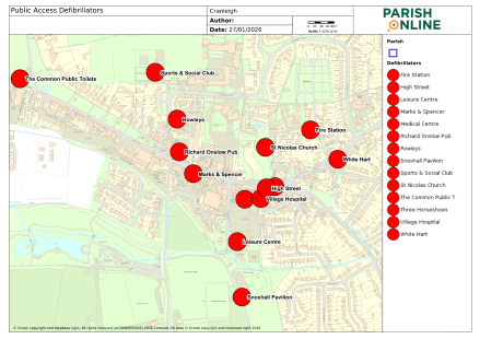 Defibrillator map